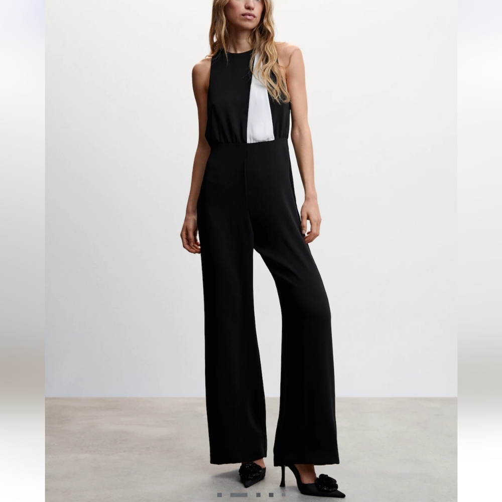 Mango Bicolour long jumpsuit NWT